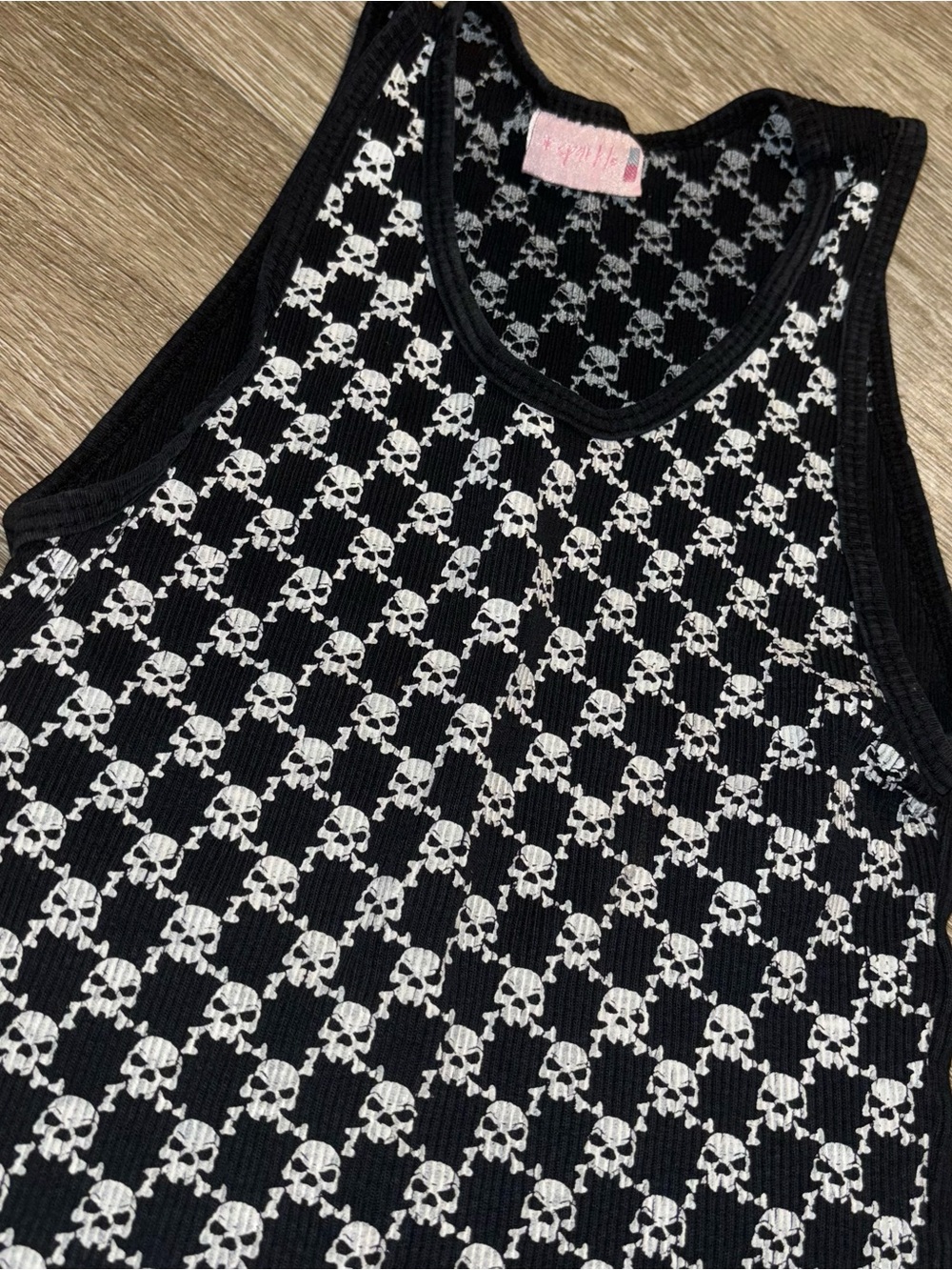 Vintage Brand Sparkle Emo Tank Top